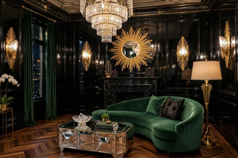 34 Art Deco Living Room Ideas for Glamorous Style