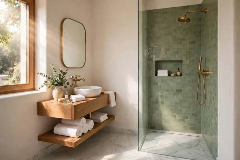 30 Small Bathroom Color Palettes That Feel Spa-Like