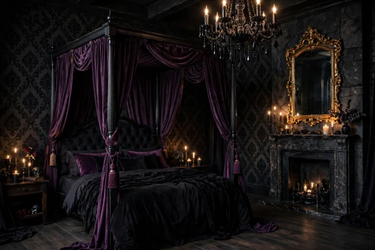 32 Gothic Bedroom Ideas for Dark Dramatic Style