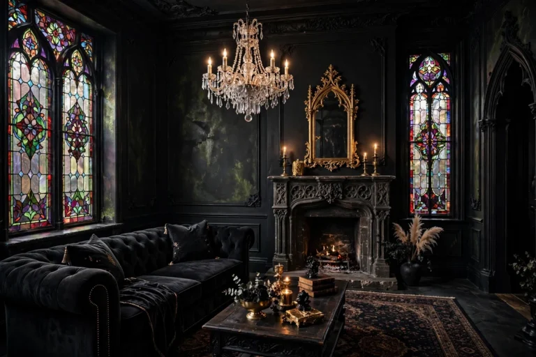 36 Gothic Living Room Ideas for Dark Dramatic Style