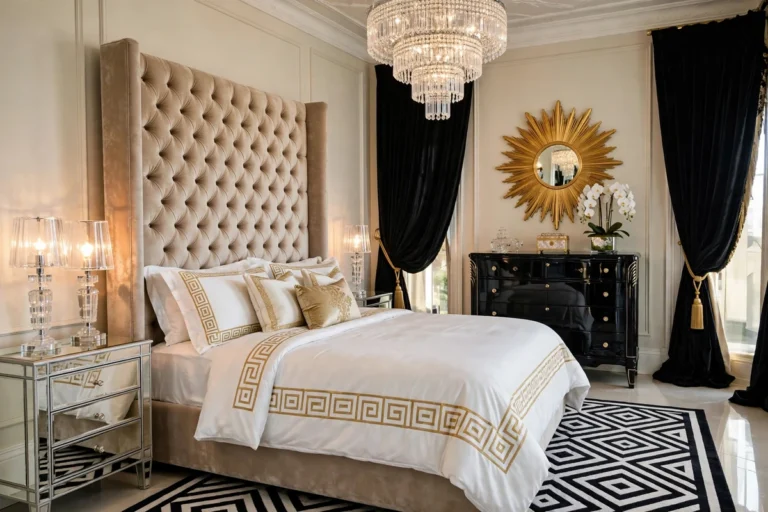 32 Hollywood Regency Bedroom Ideas for Glamorous Style