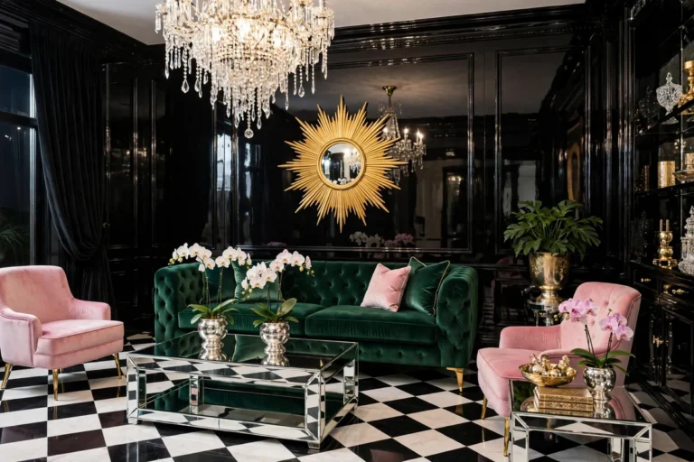 34 Hollywood Regency Living Room Ideas for Glamorous Style