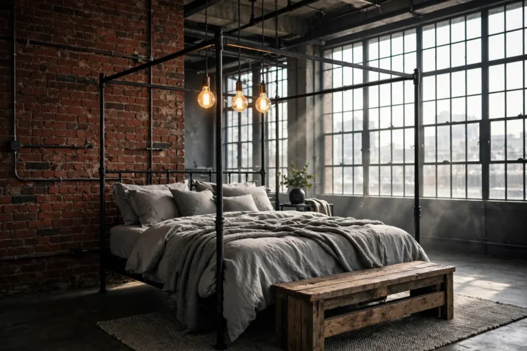 30 Industrial Bedroom Ideas for Edgy Urban Style