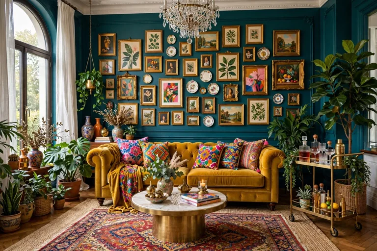 36 Maximalist Living Room Ideas for Bold Layered Style