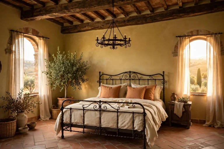36 Tuscan Bedroom Ideas for Warm Mediterranean Style