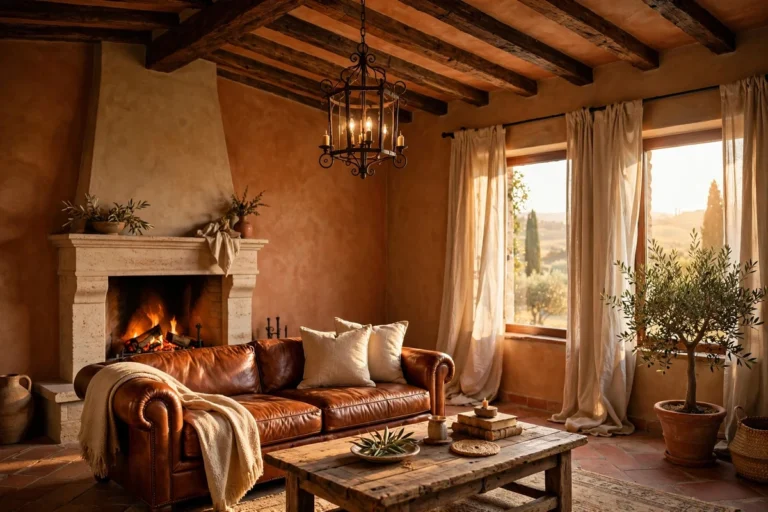 36 Tuscan Living Room Ideas for Warm Mediterranean Style