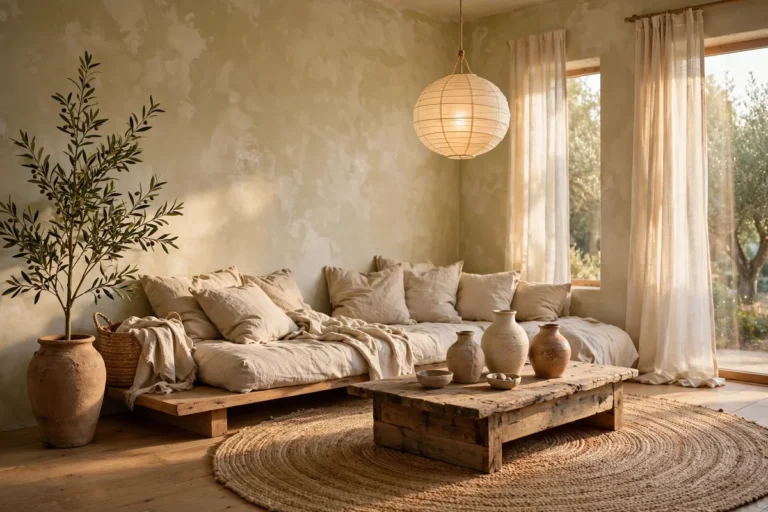 34 Wabi Sabi Living Room Ideas for Calm Organic Style