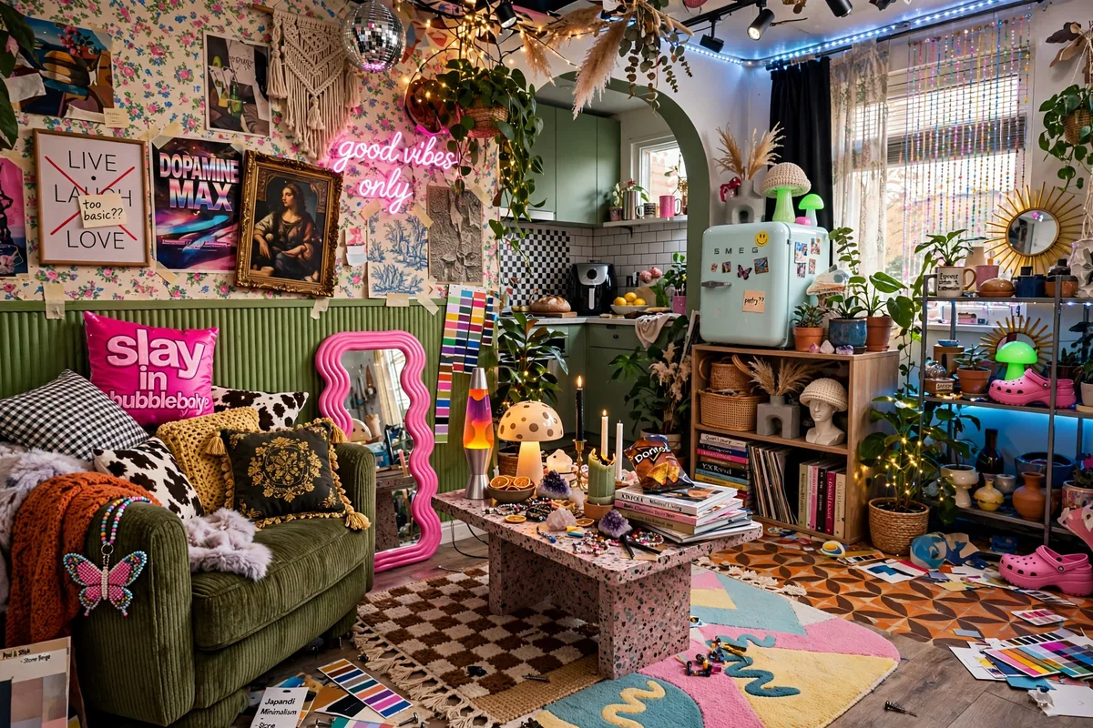 Apartment redecorated with every passing trend looking dated and unsettled within months